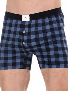Хлопковые семейки в клетку синего цвета Tom Tailor RT070513/5608